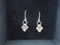 BICONE PENDANTS SWAROVSKI. STRIEBRO 925.