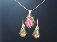 BAROQUE SWAROVSKI. STRIEBRO 925.