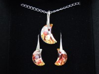 MOON SWAROVSKI. STRIEBRO 925.