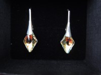 RHOMBUS SWAROVSKI. STRIEBRO 925.