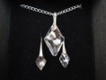 RHOMBUS SWAROVSKI. STRIEBRO 925.